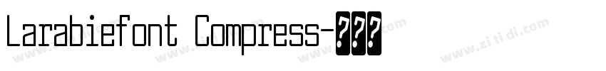 Larabiefont Compress字体转换